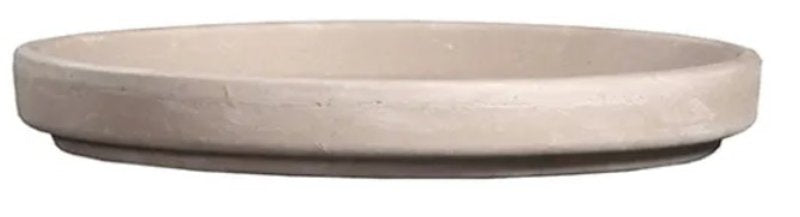 BORDER CONCEPTS INC Border Concepts 805453 German Waterproof Saucer, 3-1/2 in Dia, Clay, Granite