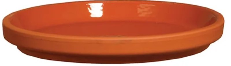 BORDER CONCEPTS INC BCI German Terracotta 801688 Waterproof Saucer, 5-1/2 in W, Clay, Red