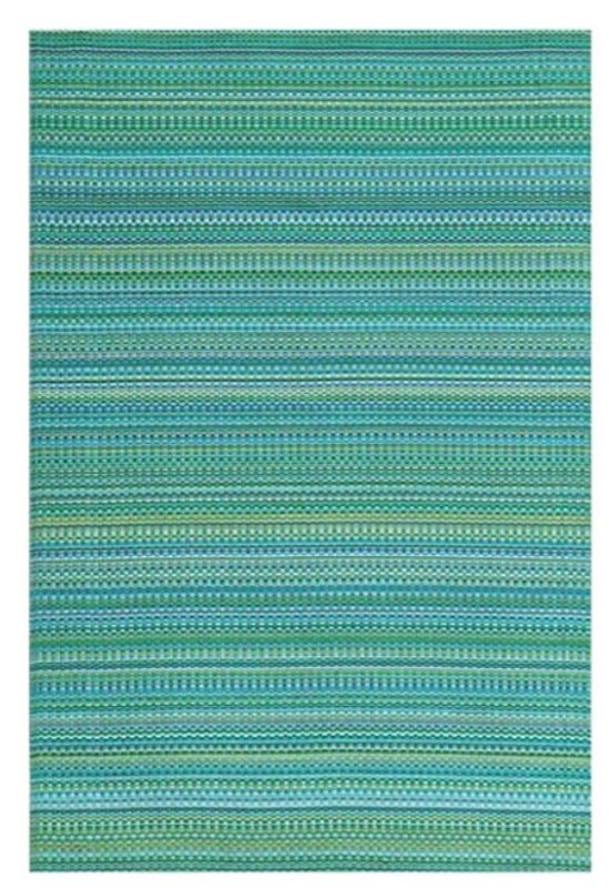 BORDER CONCEPTS INC Border Concepts 21374 Outdoor Mat, 6 ft L, 9 ft W, Mixed, Reversible Pattern, Plastic Rug, Tropical