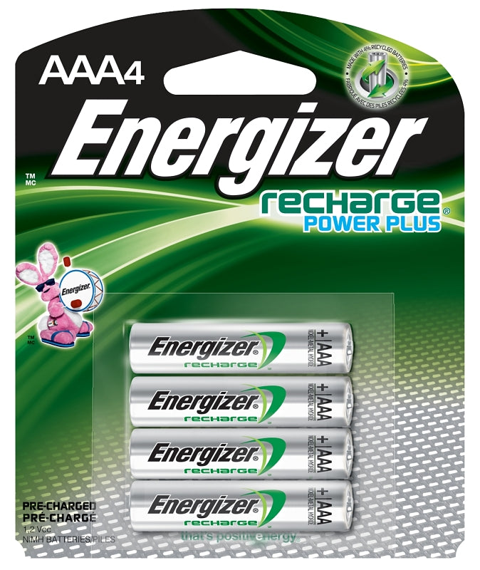 ENERGIZER BATTERY Energizer NH12BP-4 Battery, 1.2 V Battery, 850 mAh, AAA Battery, Nickel-Metal Hydride, Rechargeable: Yes ELECTRICAL ENERGIZER BATTERY
