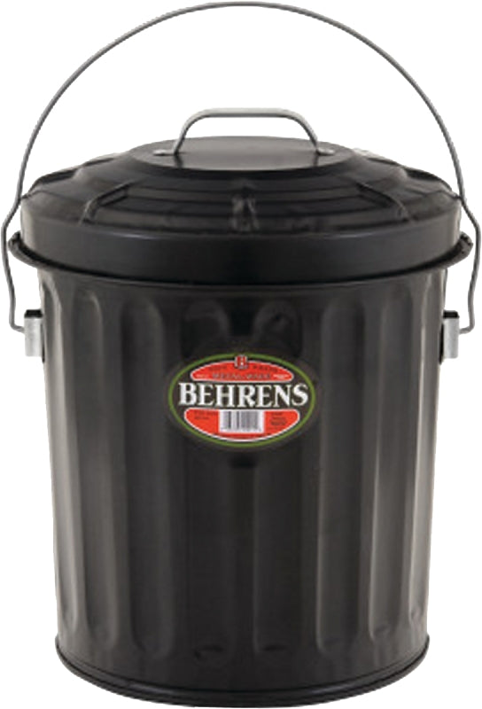 BEHRENS MANUFACTURING Behrens B907P Ash Pail, 7.5 gal, Steel, Black APPLIANCES & ELECTRONICS BEHRENS MANUFACTURING