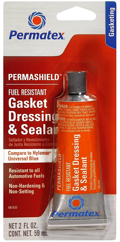 PERMATEX Permatex 85420 Gasket Dressing Sealant, 2 oz Tube, Liquid, Ketone AUTOMOTIVE PERMATEX