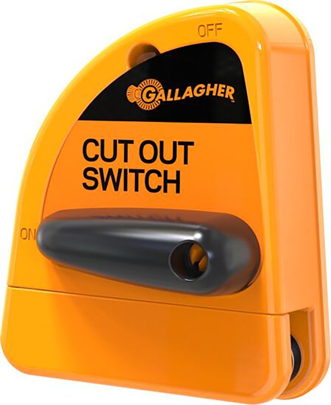 GALLAGHER POWER FENCE, Gallagher G60731 Cut-Out Switch, Plastic, Orange/Yellow HARDWARE & FARM SUPPLIES GALLAGHER POWER FENCE,