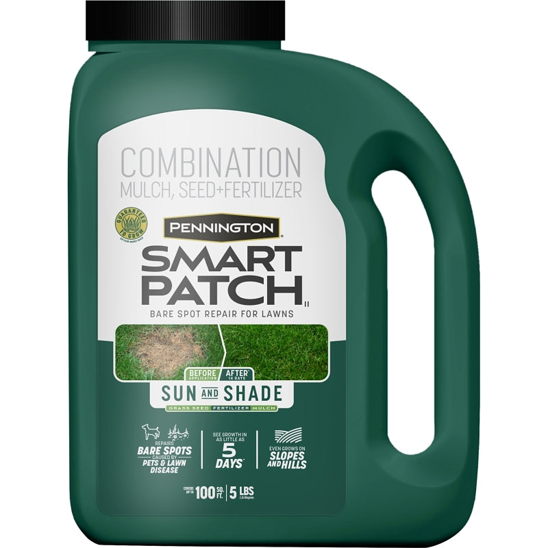 PENNINGTON SEED Pennington Smart Patch 100545642 Sun and Shade Mix, 5 lb Jug LAWN & GARDEN PENNINGTON SEED
