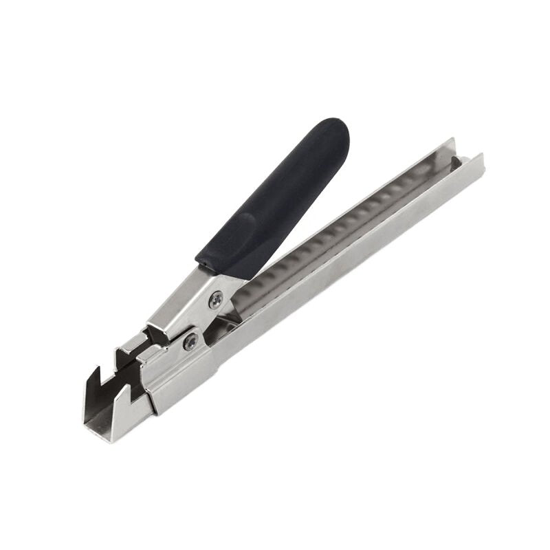 LIFETIME BRANDS Swing-A-Way 711BK Jar Opener, Stainless Steel, Black/Silver, 8-7/8 in OAL HOUSEWARES LIFETIME BRANDS
