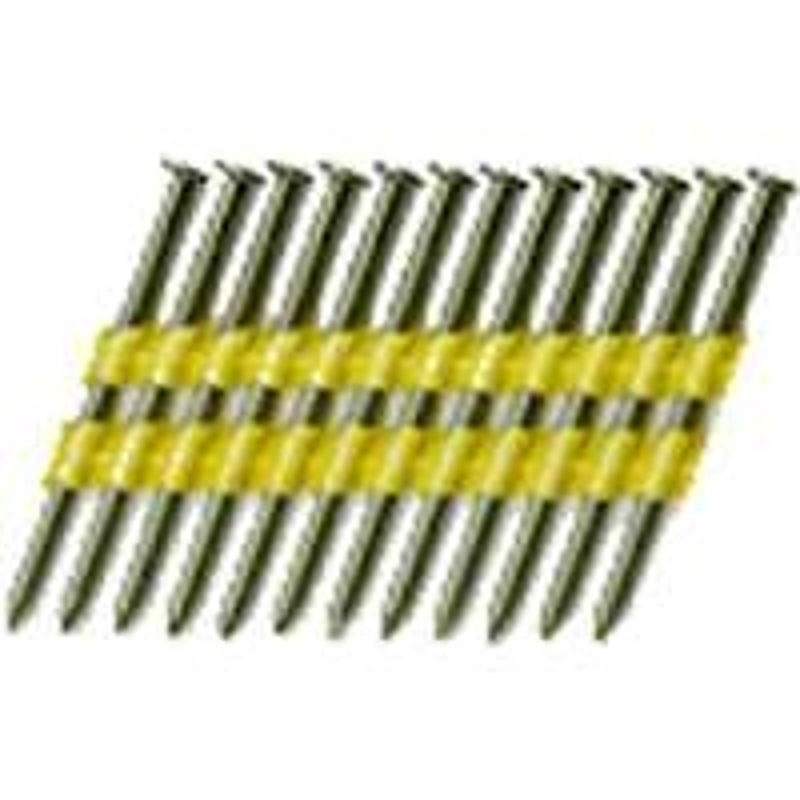PRO-FIT ProFIT 0616172 Series Framing Nail, Plastic Strip Collation, 3 in L, 10-1/4 Gauge, Steel, Bright, Round Head, 2000/PK