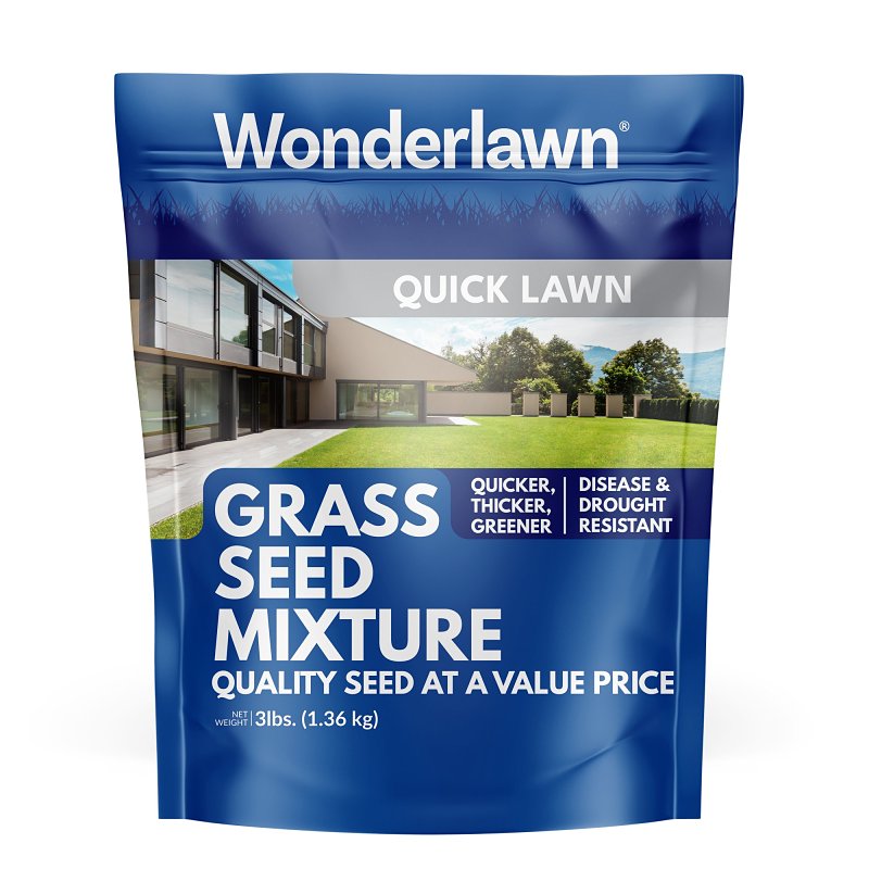 BARENBRUG Wonderlawn 135936 Quick Lawn Grass Seed Mixture, 3 lb