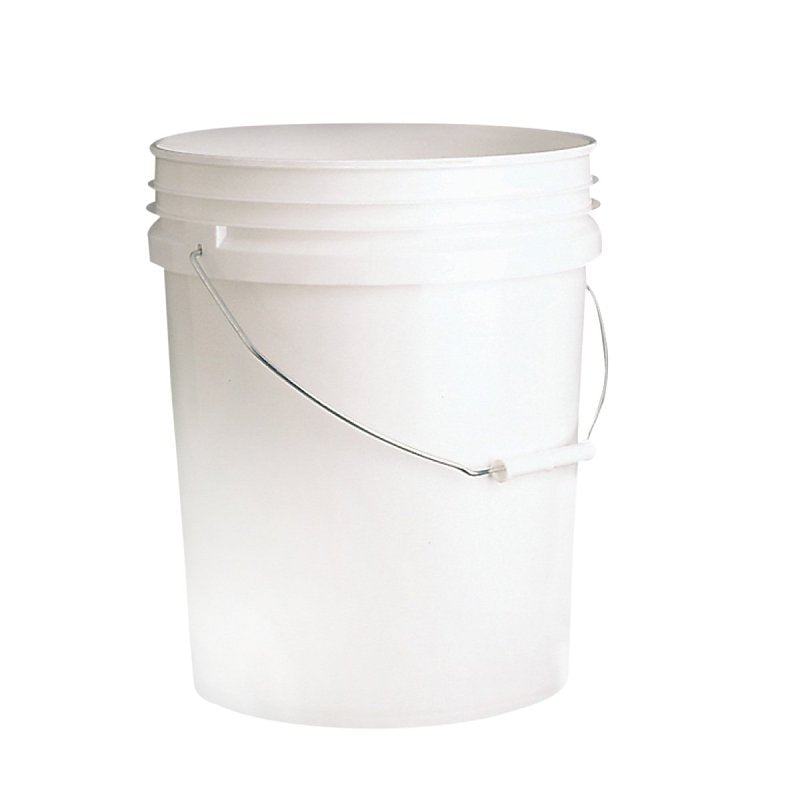 LEAKTITE-IPL PLASTICS Leaktite-IPL Plastics 1130834 Paint Pail, 5 gal Capacity, HDPE, White PAINT LEAKTITE-IPL PLASTICS