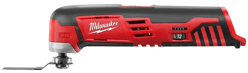 MILWAUKEE Milwaukee M12 2426-20 Multi-Tool, Tool Only, 12 V, 1.4 Ah, 5000 to 20,000 opm, Variable-Speed Trigger Control