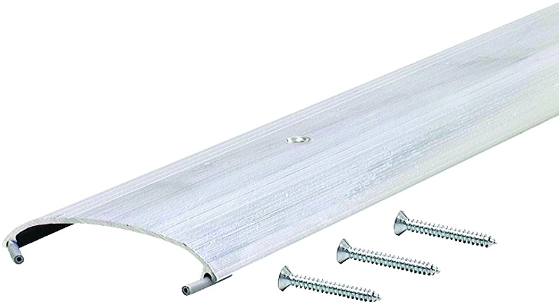 M-D M-D 11205 Dome Top Threshold, 36 in L, 3-1/2 in W, Low Profile, Aluminum, Silver, Yes