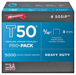 ARROW Arrow T50 Series 505IP Staple, For: ET50, ETC50, ETN50 Stapler, 3/8 in W Crown, 5/16 in L Leg HARDWARE & FARM SUPPLIES ARROW
