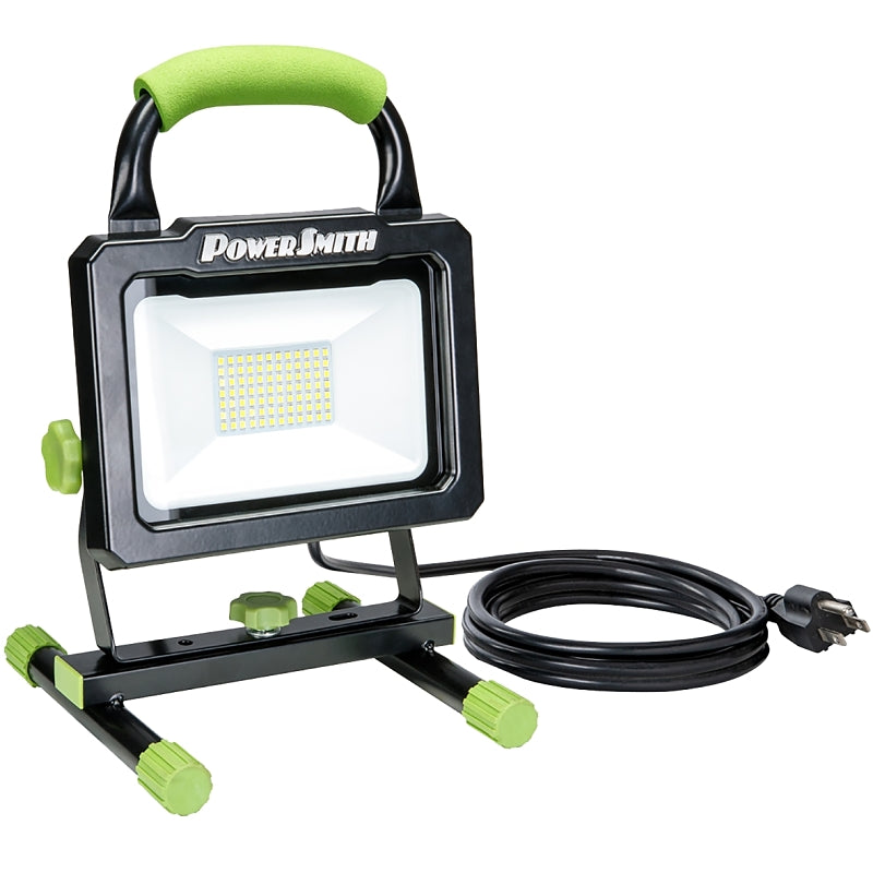 POWERSMITH PowerSmith PWLS070H Handheld Work Light, 120 V, 55 W, 1-Lamp, LED Lamp, 7000 Lumens, 5000 K Color Temp