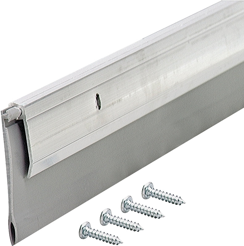 M-D M-D 05413 Door Sweep, 48 in L, Aluminum Flange, Vinyl Insert HARDWARE & FARM SUPPLIES M-D