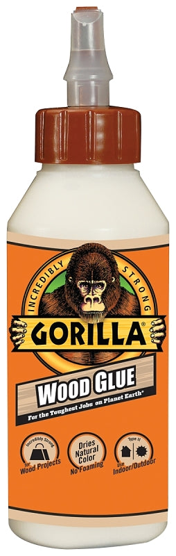 GORILLA Gorilla 6200002 Glue, Light Tan, 8 oz Bottle PAINT GORILLA