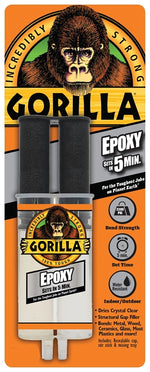 GORILLA Gorilla 4200102 Epoxy Glue, Translucent, Liquid, 0.85 oz Syringe PAINT GORILLA