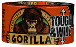 GORILLA Gorilla 6003001 Duct Tape, 25 yd L, 3 in W, Cotton/Polymer Backing, Black PAINT GORILLA