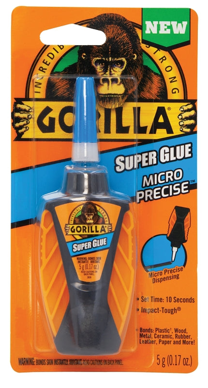 GORILLA Gorilla 6770002 Super Glue, Liquid, Irritating, Clear, 0.17 oz Bottle PAINT GORILLA