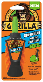 GORILLA Gorilla 102177 Micro Precise Super Glue, Liquid, Irritating, Sharp, Clear, 5.5 g Bottle PAINT GORILLA