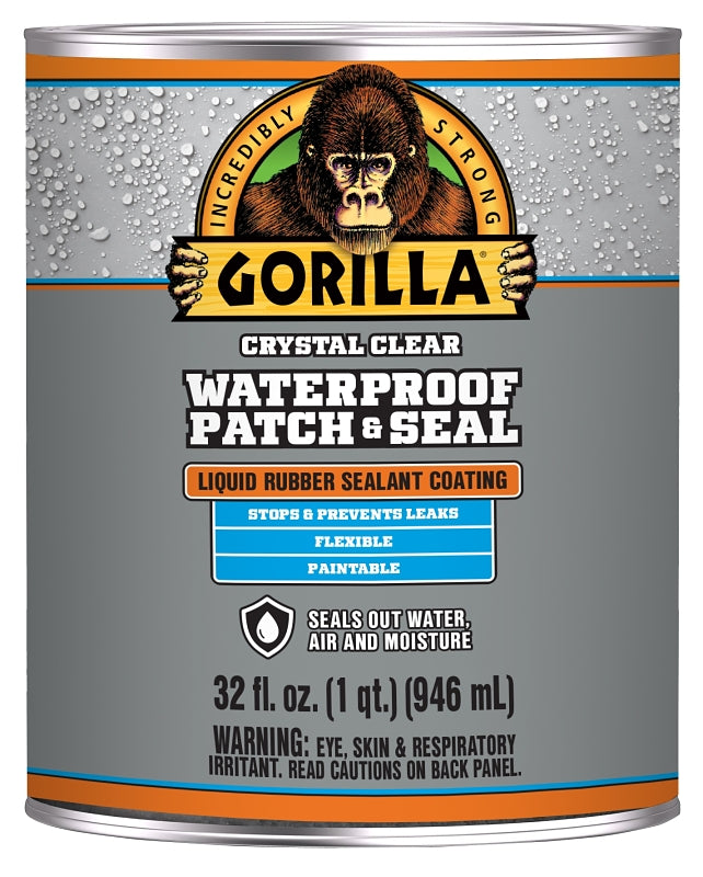 GORILLA Gorilla 105341 Rubberized Coating, Waterproof, Clear, 32 oz PAINT GORILLA