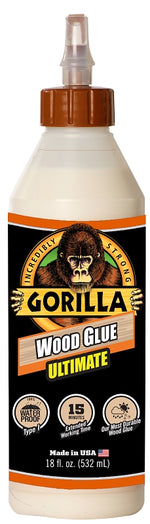 GORILLA Gorilla 104406 Extra Strength Glue, Natural Wood, 18 oz Bottle PAINT GORILLA
