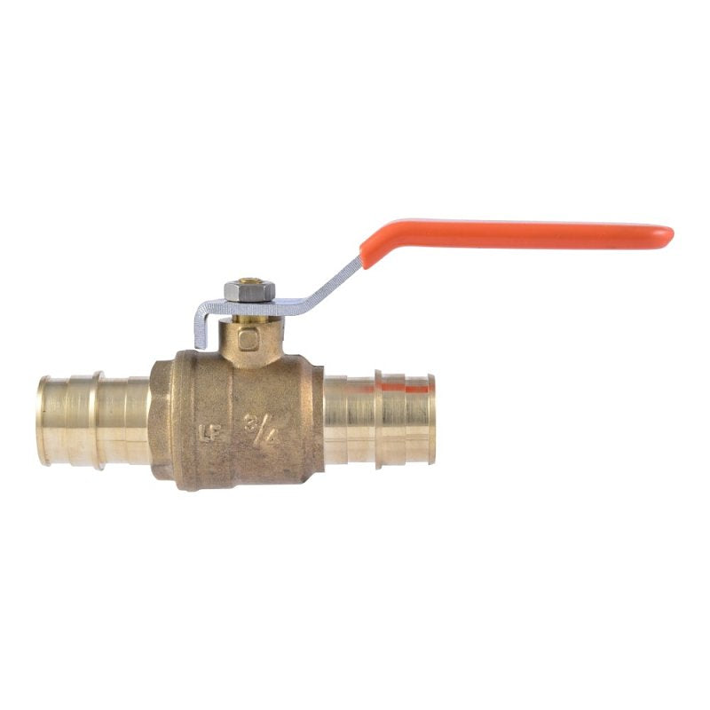 SHARKBITE SharkBite UAB22463LFA Ball Valve, 1 in Connection, Barb, 160 psi Pressure, Brass Body PLUMBING, HEATING & VENTILATION SHARKBITE