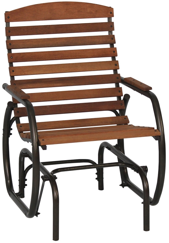 PANACEA PRODUCTS CORP Seasonal Trends CG41Z Country Garden Glider, 29-1/2 in W, 24-1/2 in D, 37 in H, 250 lb Seating, Bronze Frame