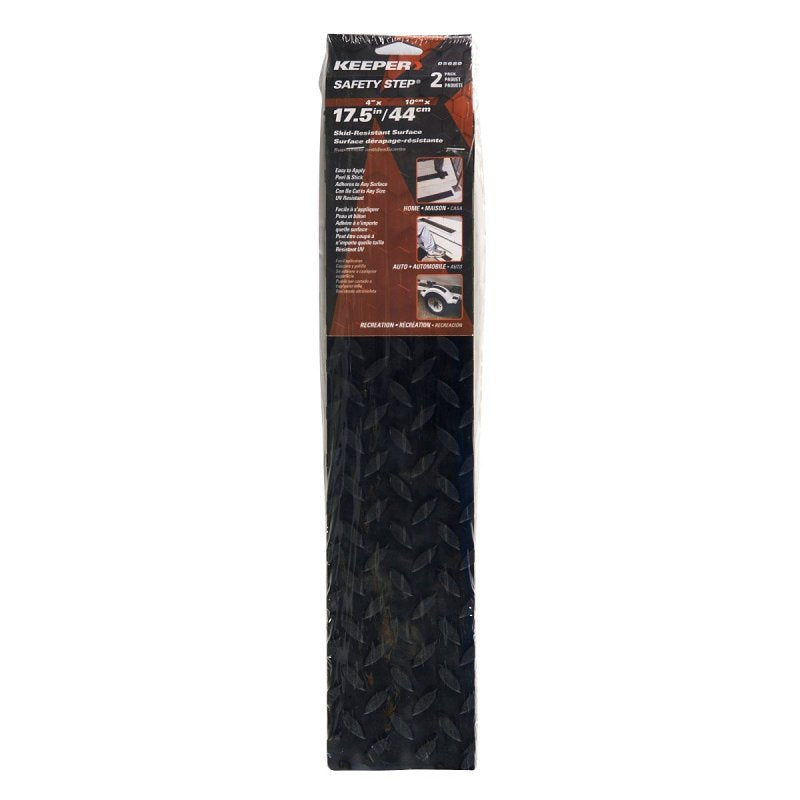 KEEPER Keeper 5680 Safety Step, 17-1/2 in L, 4 in W, EPDM, Black PAINT KEEPER