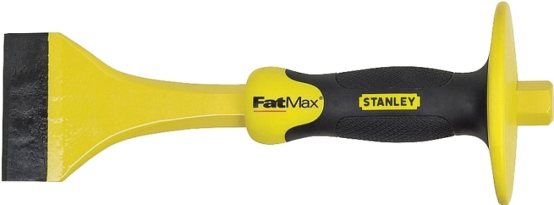 STANLEY TOOLS STANLEY FMHT16468 Floor Chisel, 3 in Tip, Flat Tip, 5.11 in Handle, Ergonomic Handle, Rubber Handle, Steel TOOLS STANLEY TOOLS