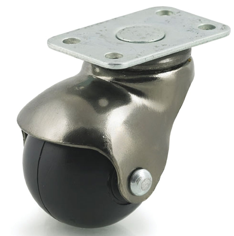 DH CASTERS Dh Casters C-H15P2AB Swivel Ball Caster, 1-1/2 in Dia Wheel, Rubber Wheel, 90 lb HARDWARE & FARM SUPPLIES DH CASTERS