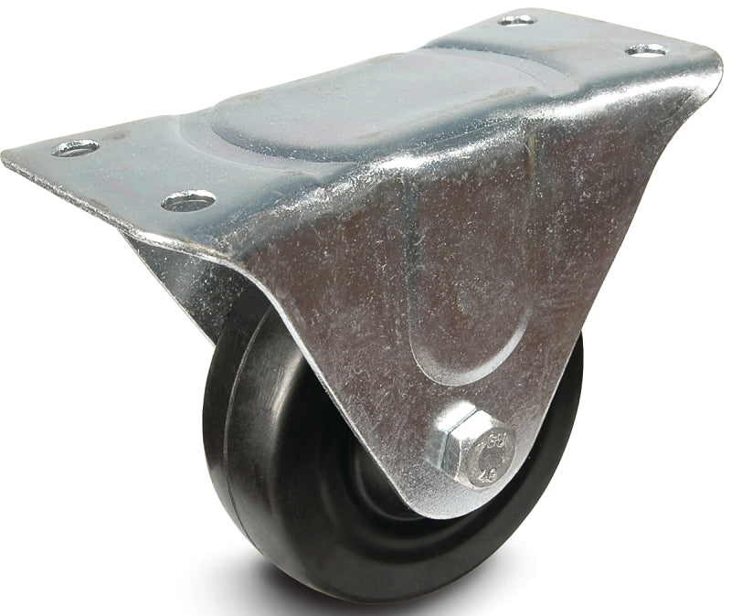 DH CASTERS Dh Casters C-GD40RR Rigid Caster, 4 in Dia Wheel, 1-1/4 in W Wheel, Rubber Wheel, 200 lb HARDWARE & FARM SUPPLIES DH CASTERS