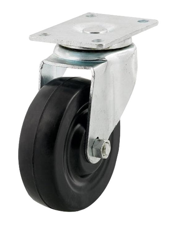 DH CASTERS Dh Casters C-LM5P1RS Swivel Caster, 2-3/8 x 3-5/8 in Plate, 6-1/18 in H Dimensions, 5 in Dia Wheel, 1-1/4 in W Wheel HARDWARE & FARM SUPPLIES DH CASTERS