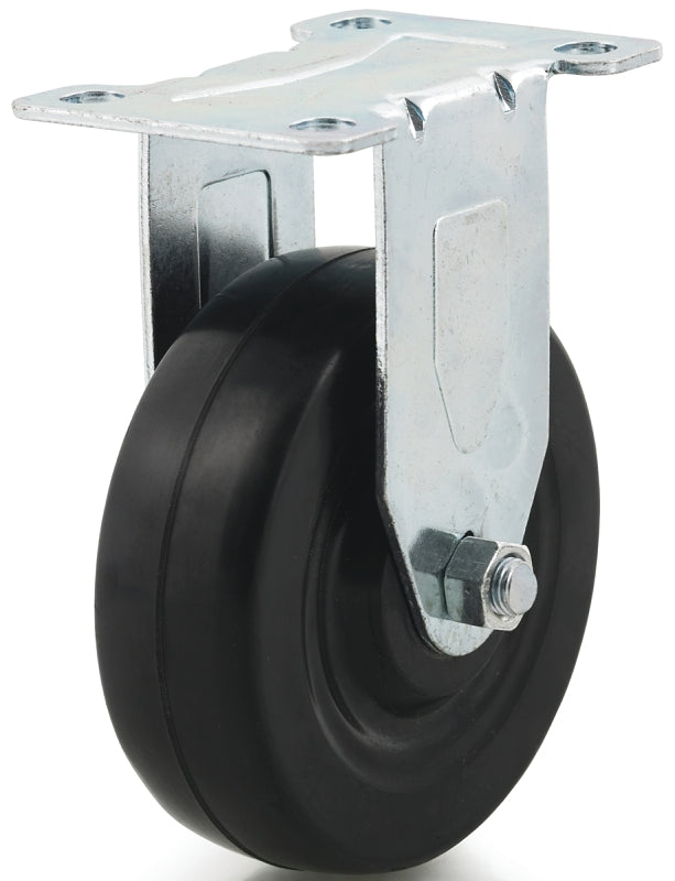DH CASTERS Dh Casters C-LM5P1RR Rigid Caster, 5 in Dia Wheel, 1-1/4 in W Wheel, Rubber Wheel, 300 lb HARDWARE & FARM SUPPLIES DH CASTERS