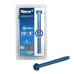 ITW BRANDS - TAPCON Tapcon 11421 Heavy-Duty Concrete Screw Anchor, 1/2 in Dia, 6 in L HARDWARE & FARM SUPPLIES ITW BRANDS - TAPCON