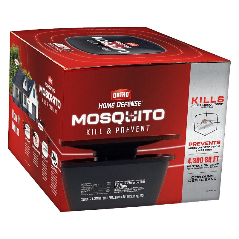 ORTHO Ortho Home Defense 4615715 Mosquito Kill and Prevent Starter Kit, 2 months Refill, 4300 sq-ft Coverage Area LAWN & GARDEN ORTHO