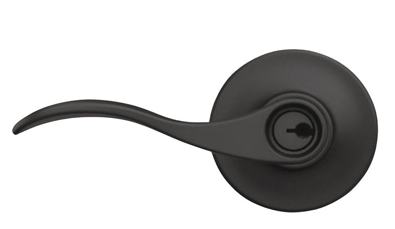 SCHLAGE LOCK Schlage Accent Series F51AGACC622 Keyed Entry Door Handle, Lever Handle, Matte Black, Metal, C Keyway, Residential HARDWARE & FARM SUPPLIES SCHLAGE LOCK