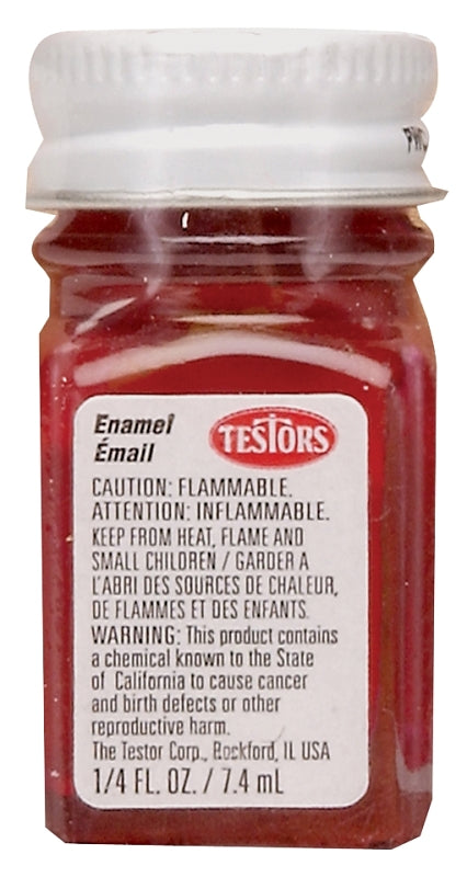 TESTORS Testors 1104TT Enamel Paint, Gloss, Dark Red, 0.25 oz, Bottle PAINT TESTORS