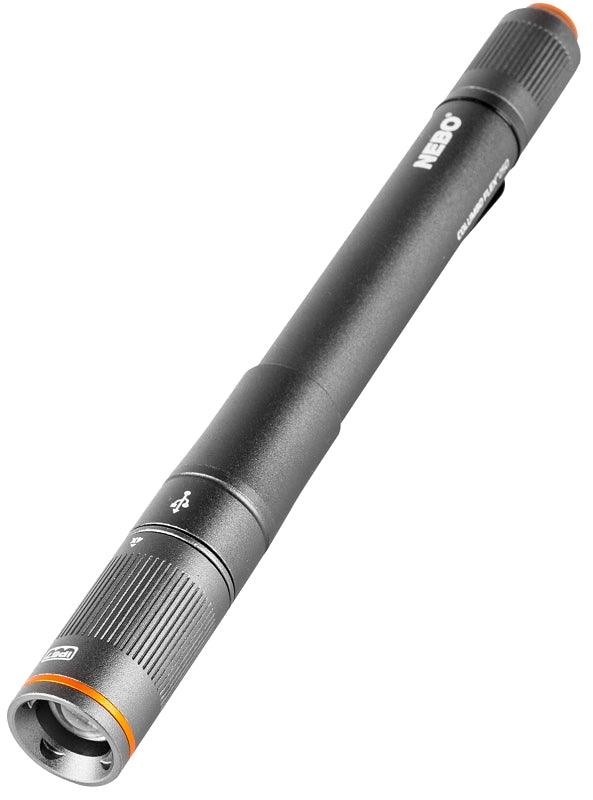 NEBO Nebo COLUMBO NEB-POC-0008 Pen-Sized Flashlight, 750 mAh, AAA Battery, Alkaline, Lithium-Ion Battery, LED Lamp