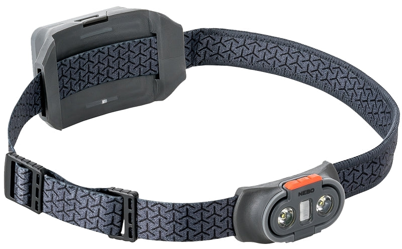 NEBO Nebo EINSTEIN NEB-HLP-0007 Headlamp, 2200 mAh, Alkaline, Lithium-Ion Battery, LED Lamp, 1000, 393 ft Beam Distance