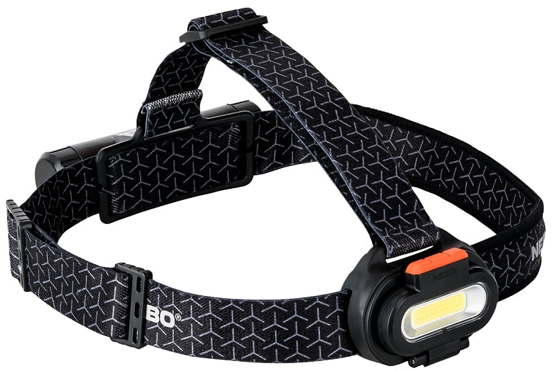 NEBO Nebo EINSTEIN NEB-HLP-0008 Headlamp, 2200 mAh, Alkaline, Lithium-Ion Battery, LED Lamp, 1500, 209 ft Beam Distance ELECTRICAL NEBO