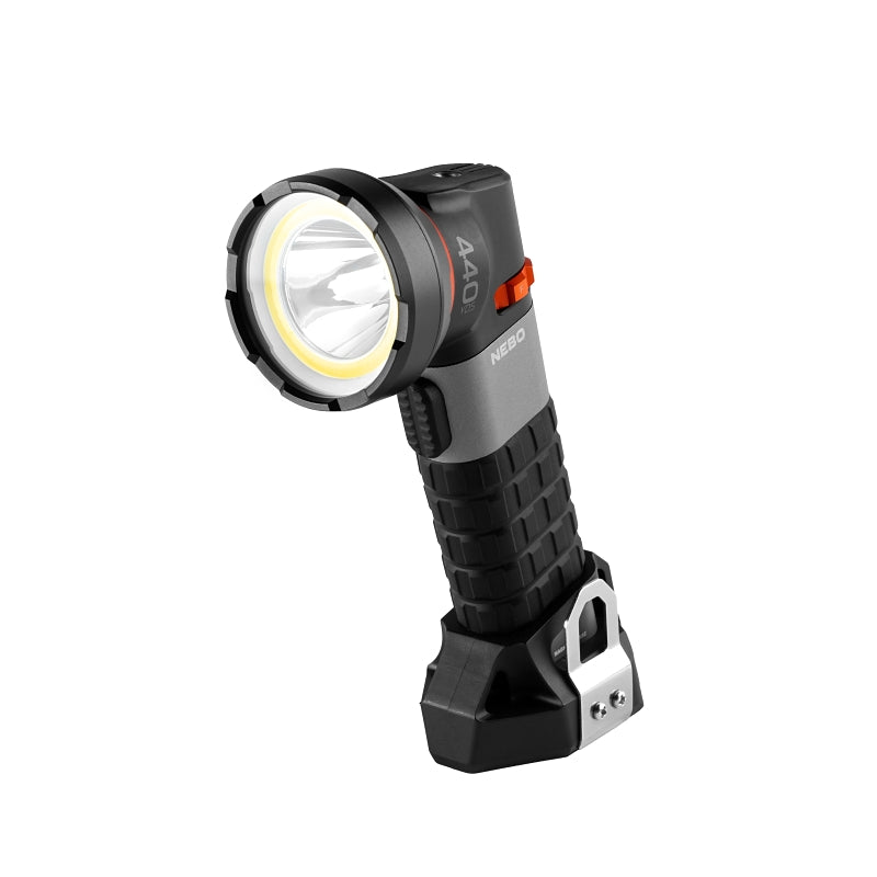 NEBO Nebo Luxtreme NEB-SPT-1004 Spotlight with Integrated COB, LED Lamp, 500 Lumens, Aluminum/Rubber Fixture