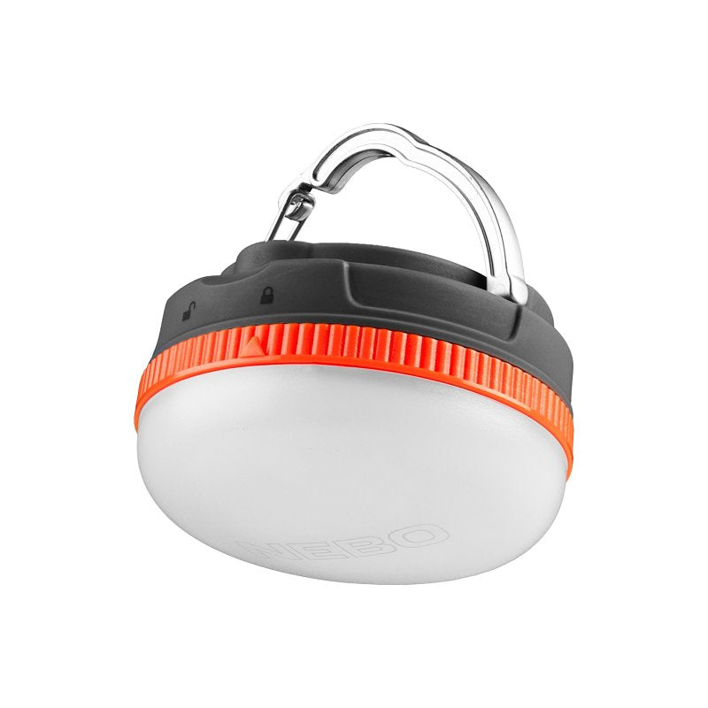 NEBO Nebo Galileo Puck 120 Series NEB-LTN-1010 Lantern, LED Lamp, Warm White Glow, ABS, Orange/Storm Gray ELECTRICAL NEBO