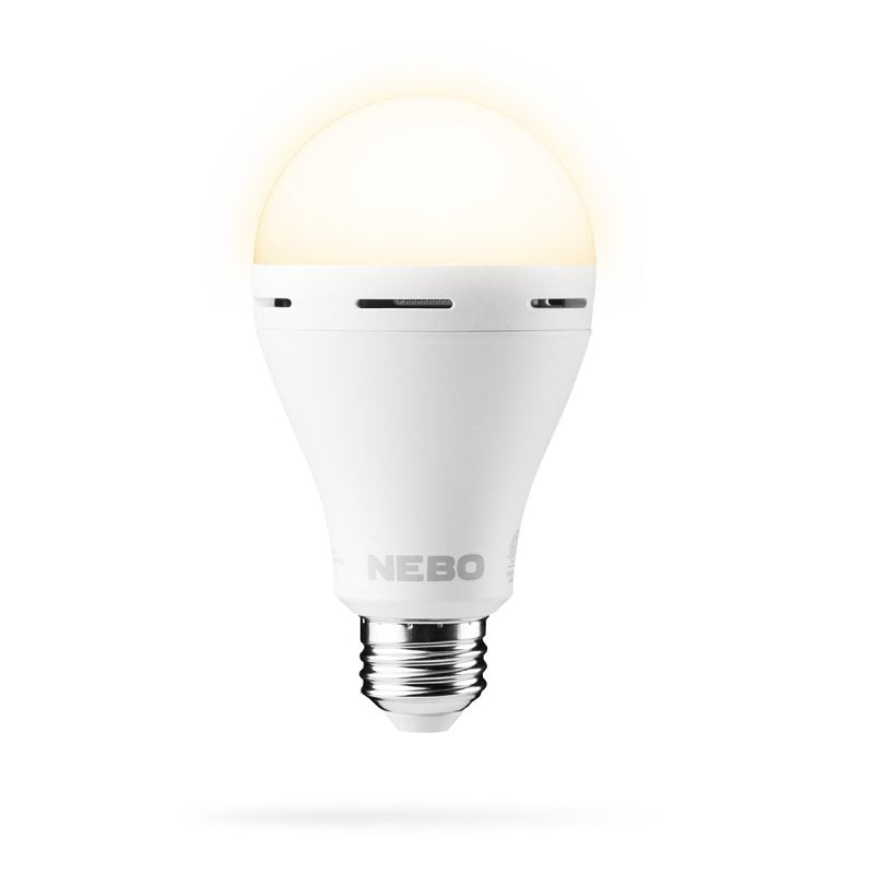 NEBO Nebo NEB-ARE-0003 Emergency Bulb, 60 W Equivalent, E26 Screw Lamp Base, Soft White, 3000 K Color Temp ELECTRICAL NEBO