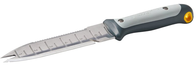 WOODLAND TOOLS CO Woodland Tools Co 30-9010-100 Hori Hori Knife, 15 in OAL, Stainless Steel Blade, Serrated Edge Blade, Metal Handle