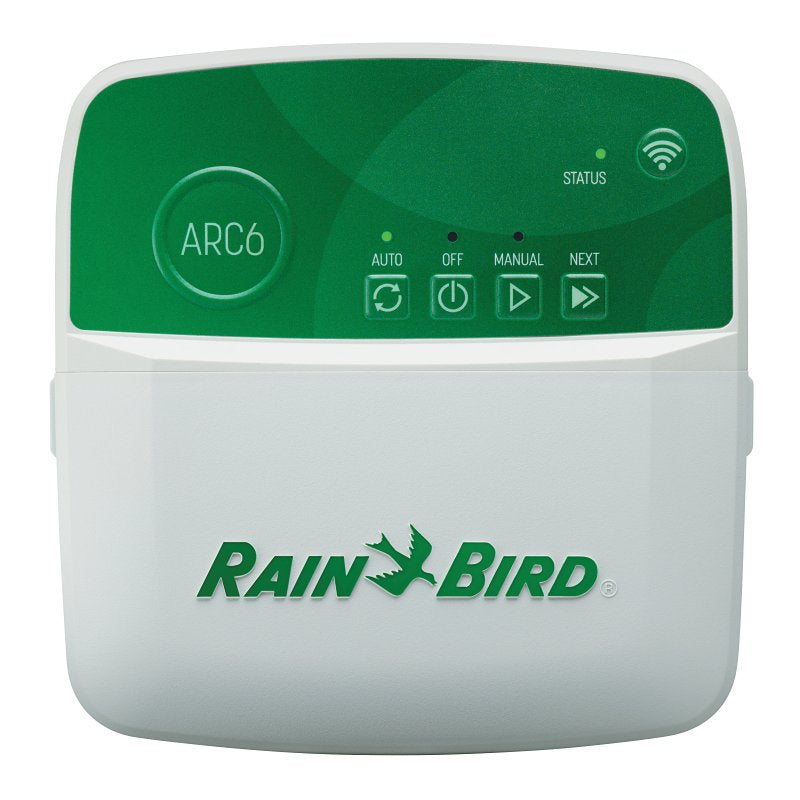 RAINBIRD Rain Bird ARC Series ARC6 International Smart Irrigation Controller, 6-Station, 3-Program, 12 Start Times per Program LAWN & GARDEN RAINBIRD