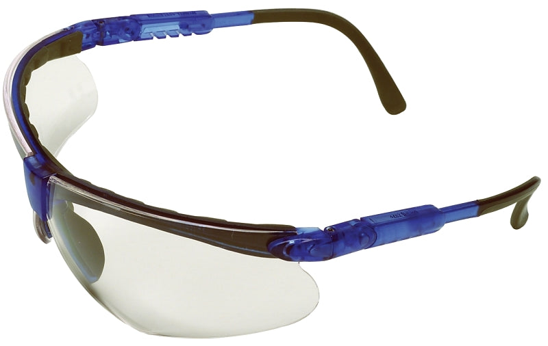 BOSS MFG Safety Works 10041055 Padded Brow Guard Safety Glasses, Anti-Fog, Anti-Scratch Lens, Polycarbonate Lens, Blue Frame CLOTHING, FOOTWEAR & SAFETY GEAR BOSS MFG