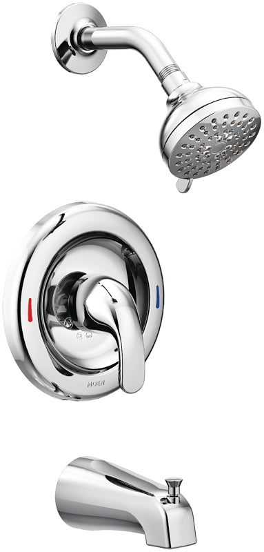 MOEN Moen Adler Series L82694EP Tub and Shower Faucet, Standard Showerhead, 2 gpm Showerhead, 2-Spray Setting, 1-Handle PLUMBING, HEATING & VENTILATION MOEN