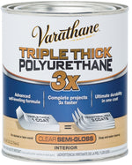 VARATHANE Varathane 284472 Polyurethane, Oil Base, Clear, Semi-Gloss, Liquid, 1 qt Can, 1.025 Specific Gravity PAINT VARATHANE