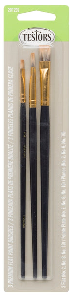 TESTORS Testors 281205 Premium Brush Assortment, 3/CD, Gray PAINT TESTORS