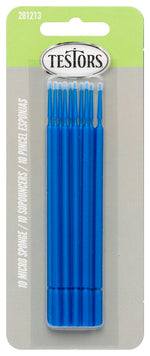 TESTORS Testors 281213 Economy Brush Assortment, Plastic Handle, 2-1/4 in OAL PAINT TESTORS