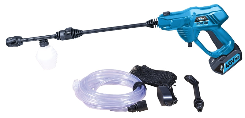 PULSAR Pulsar PWB40L1 Pressure Washer Kit, Battery Included, 40 V, Lithium-Ion, 0.67 gpm, 520 psi Pressure, 20 ft L Hose OUTDOOR LIVING & POWER EQUIPMENT PULSAR